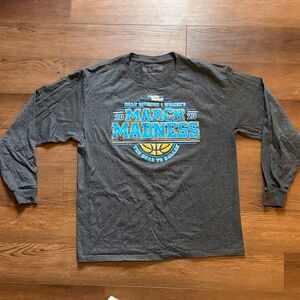 NCAA D1 March Madness 2023 Gray Long Sleeve Tee